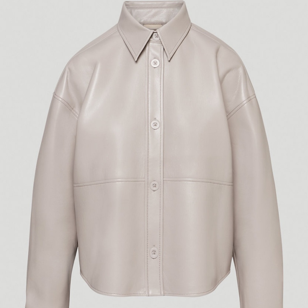 Aritzia Babaton Pelli Shirt Jacket (cream)